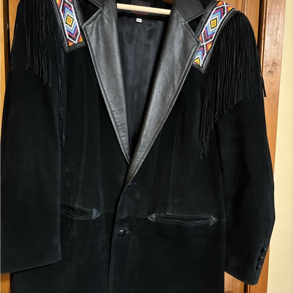 Men’s Black Pigskin Suit Coat